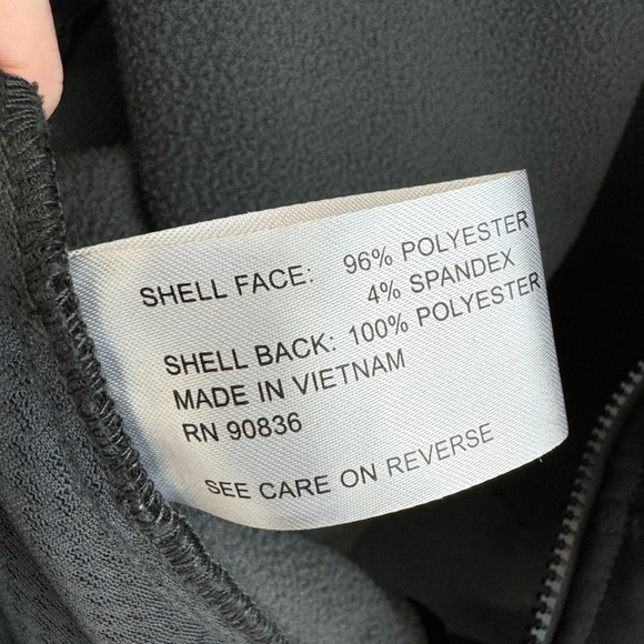 Eddie Bauer black fleece lined softshell jacket Men’s Large like new - Picture 9 of 10